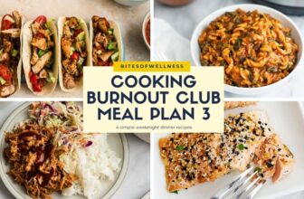 Cooking Burnout Club Meal Plan 3