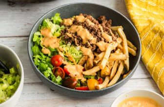 Ground Beef Burger Bowls (Easy 15 Minute Dinner)