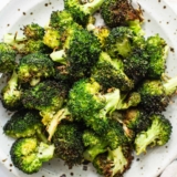 Air Fryer Broccoli (Easy and Crispy!)- Fit Foodie Finds