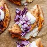 Sheet Pan Buffalo Chicken Tacos