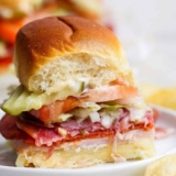 Italian Grinder Sliders on Hawaiian Buns