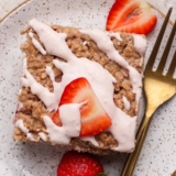Strawberry Cheesecake Baked Oats – Fit Foodie Finds