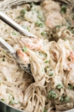 Easy Cottage Cheese Alfredo with Shrimp (20 Minutes)